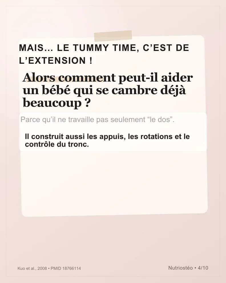 Diapositive 4 sur 10 : Les appuis et le contrôle du tronc