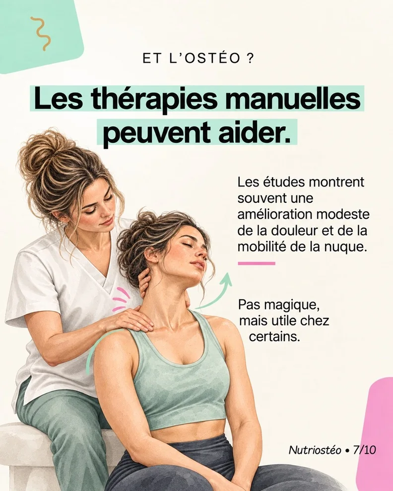 Diapositive 7 sur 10 : Place des thérapies manuelles