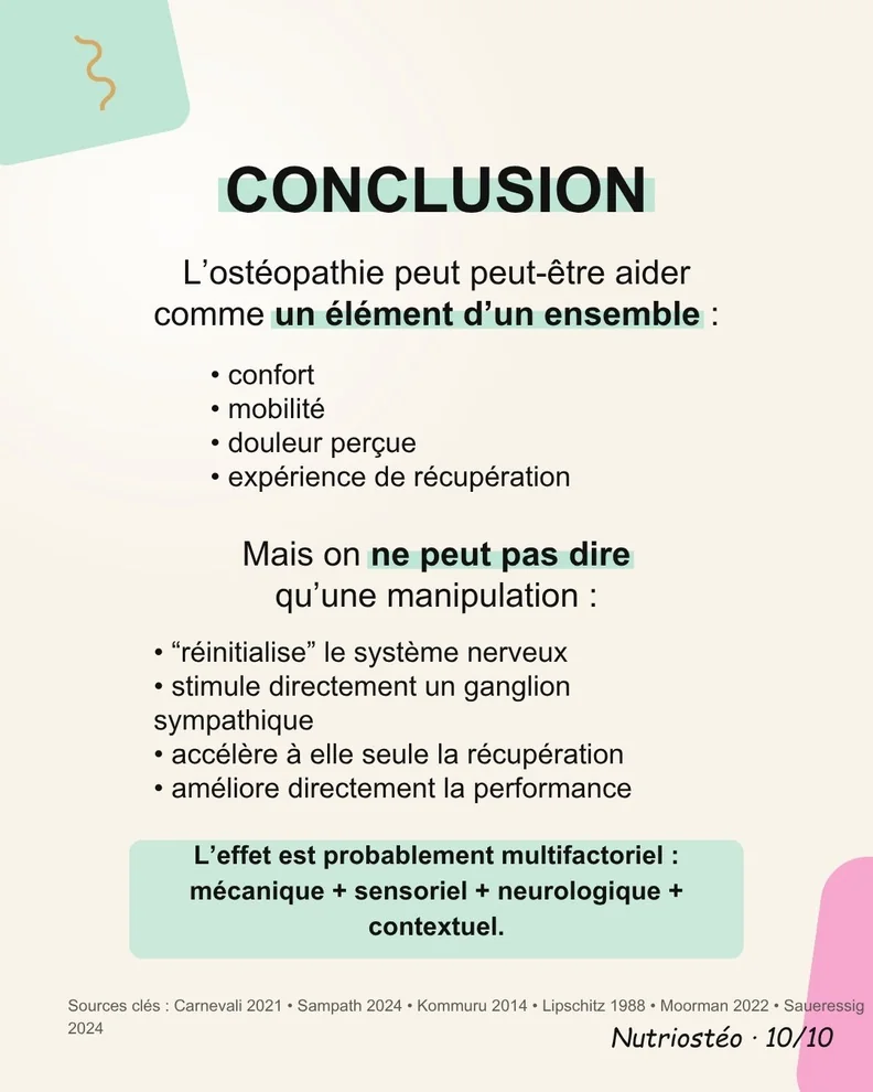 Diapositive 10 sur 10 : Conclusion et limites des mécanismes proposés