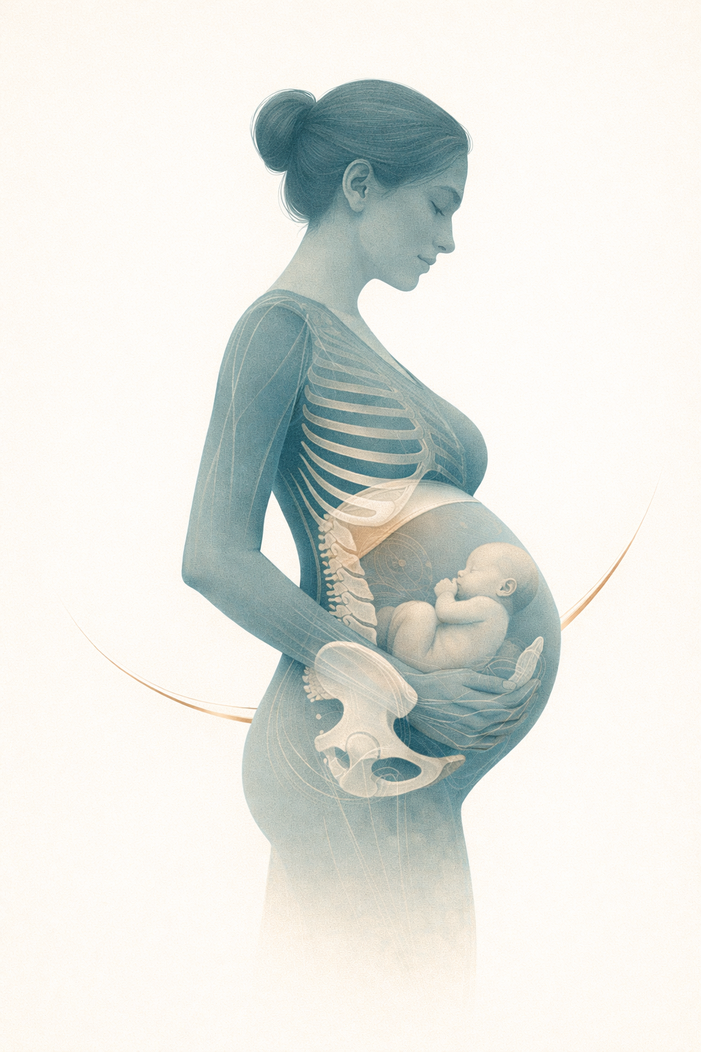 Illustration : ostéopathie femme enceinte à Sarreguemines